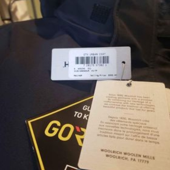 Brand new black Woolrich coat. Sz. Men's XS - Picture 2 of 3